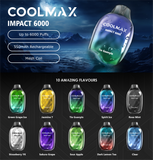 COOLMAX  IMPACT 6000 - Icy Rechargeable Disposable Vape