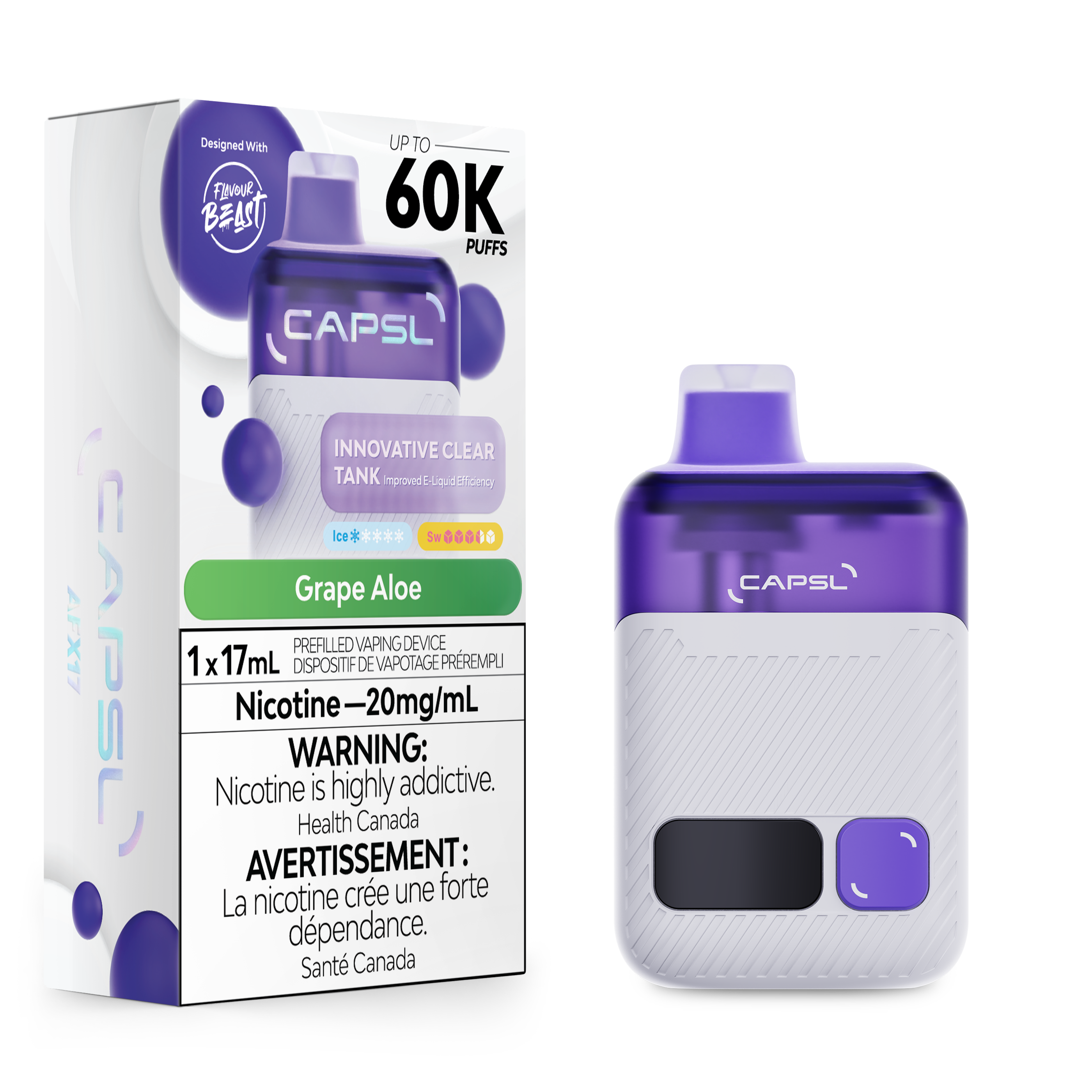 CAPSL AFX17 60K by Flavour Beast Disposable