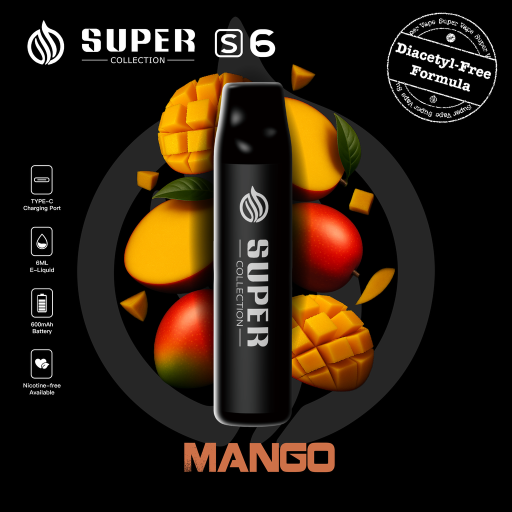 Super Collection S6 Disposable | Nicotine Free Available