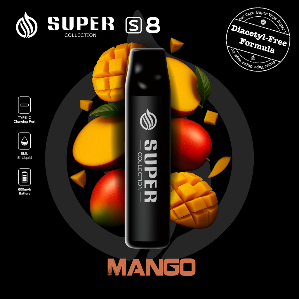 Super Collection S8 Disposable | Nicotine Free Available
