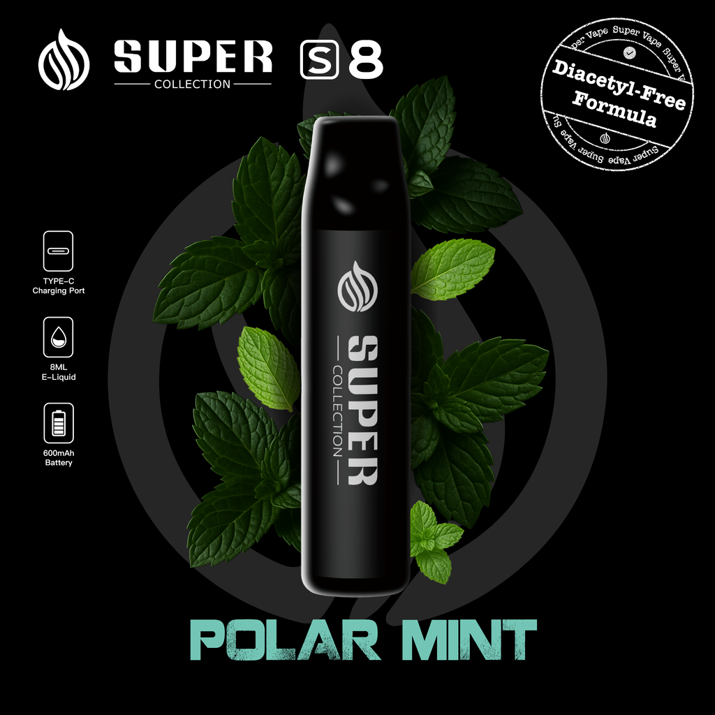 Super Collection S8 Disposable | Nicotine Free Available