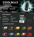 COOLMAX Prefilled Pods - Icy Flavors Vape Pod