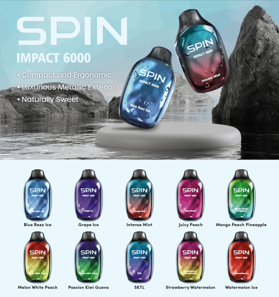 SPIN Impact 6000 Rechargeable Disposable Vape