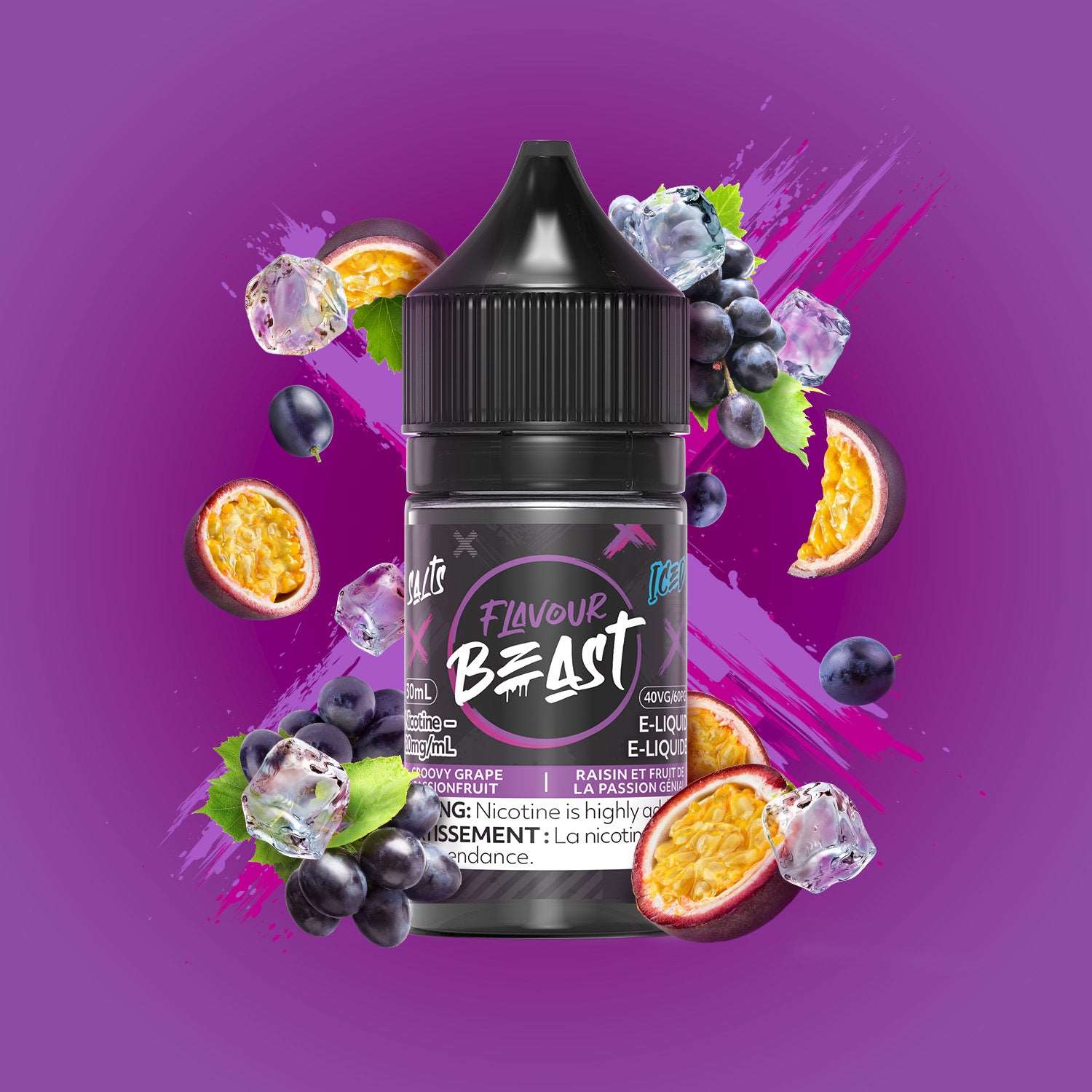 Flavour Beast E-Liquid&Nic Salt - Groovy Grape Passionfruit