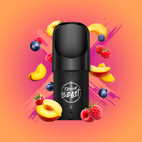 Flavour Beast Vape Pods - Pop'n Peach Berry