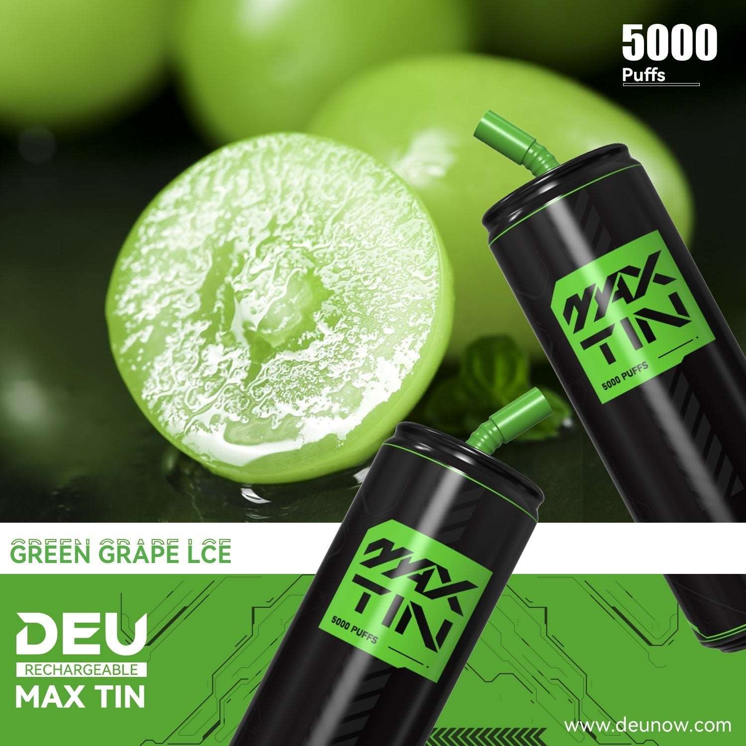 DEU MAX TIN - Green Grape Ice