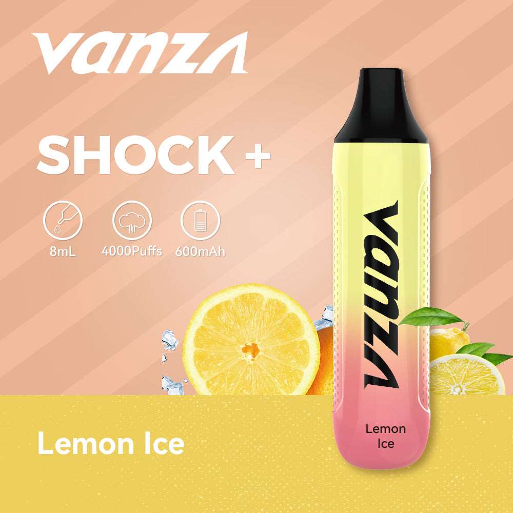 Vanza Shock+ 4000Puffs Disposable Vape - lemon ice