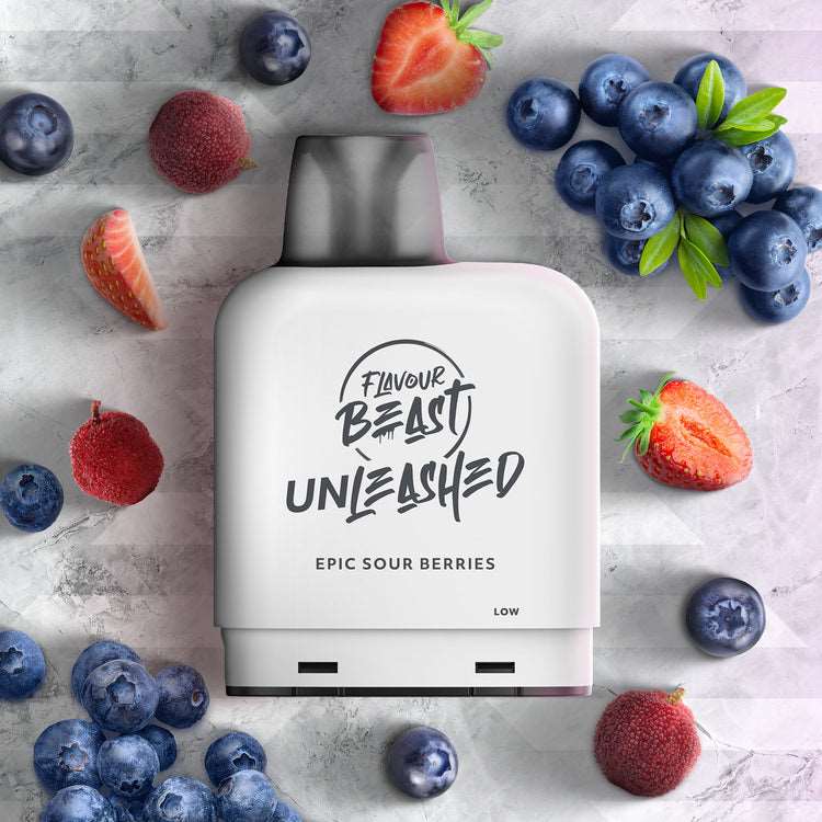 Flavour Beast Unleashed Level X Epic Pod - Sour Berries