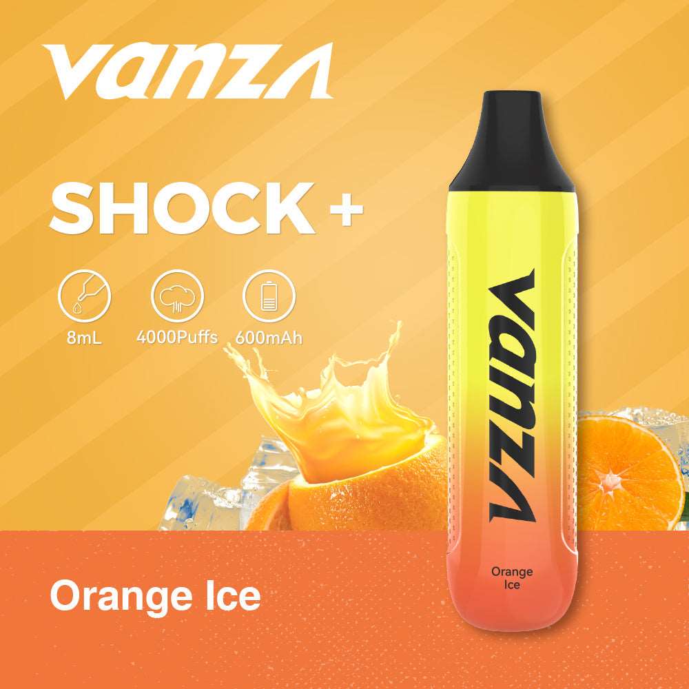 Vanza Shock+ 4000Puffs Disposable Vape - orange ice