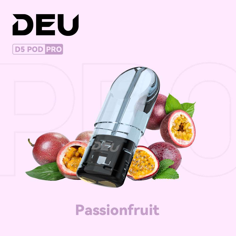 DEU D5 Pro Vape Pods - Passionfruit