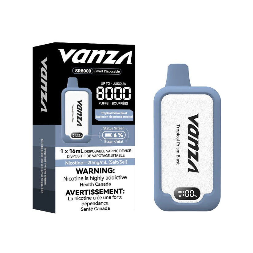 Vanza SR8000 Disposable Rechargeable Vape Tropical Prism Blast