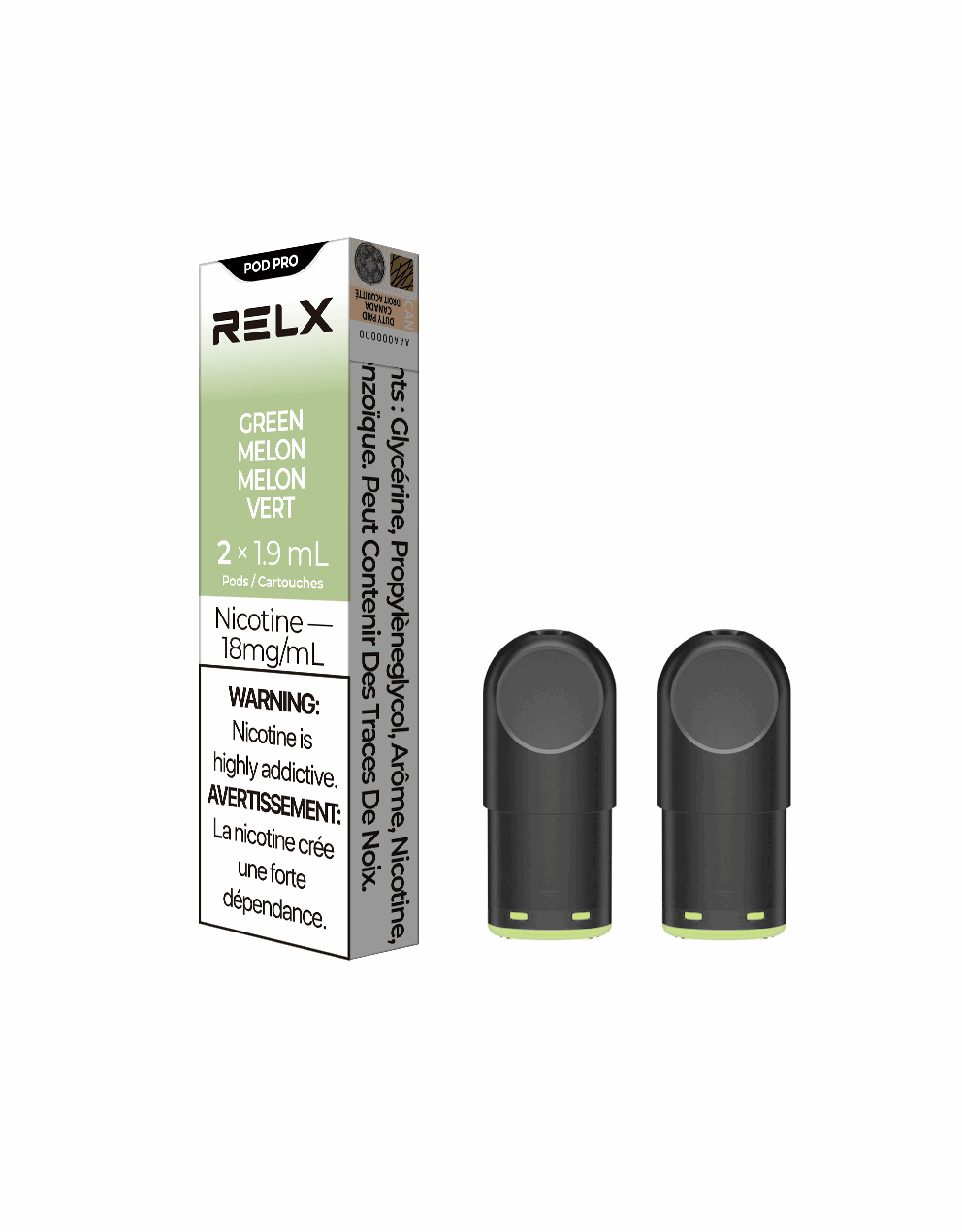 RELX Pro Vape Pods - Green Melon