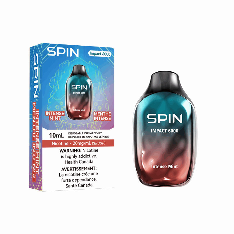 SPIN Impact 6000 Rechargeable Disposable Vape - Intense Mint
