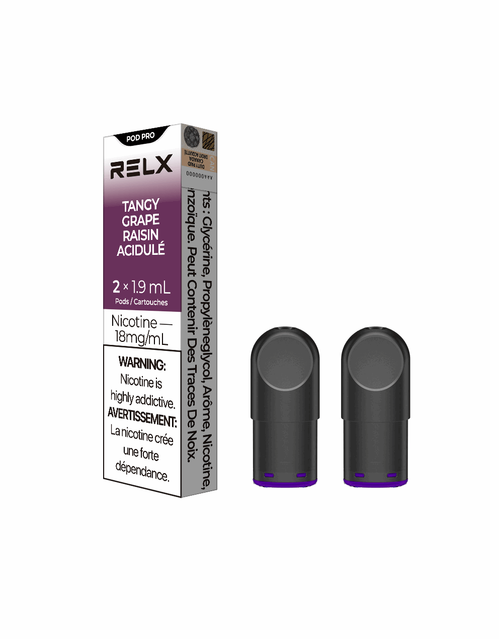 RELX Pro Vape Pods - Tangy Grape